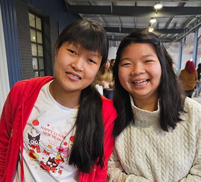 Holly_MollyOlder Adopted children Holly and Molly