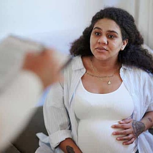 Birth mom making an adoption plan